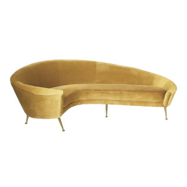 Yellow Curved Sofa