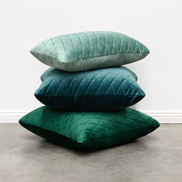 Aqua Green Velvet Cushion