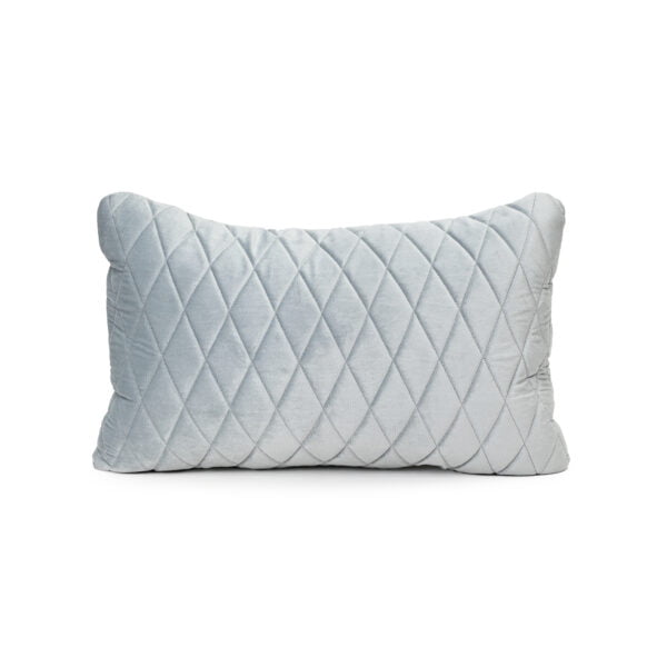 Blue Grey Velvet Cushion