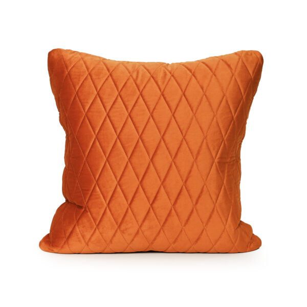 Burnt Orange Velvet Cushion