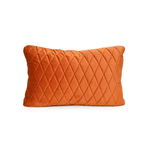 Burnt Orange Velvet Cushion
