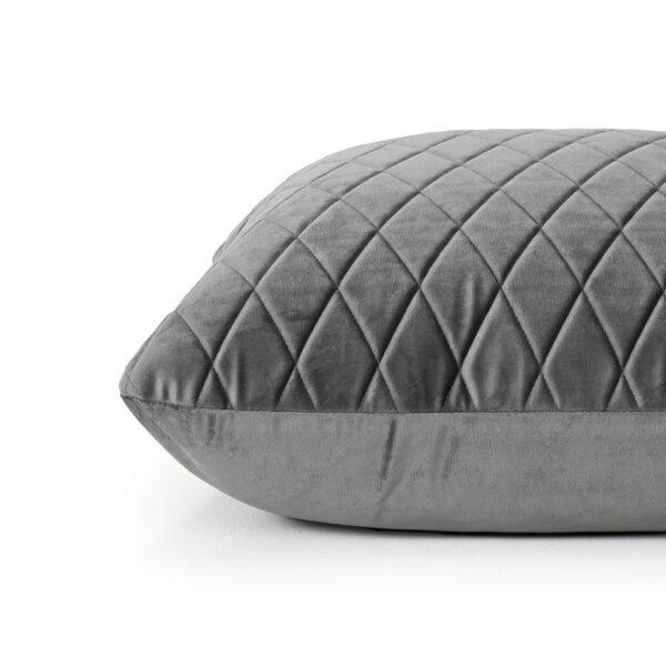 Charcoal Grey Velvet Cushion