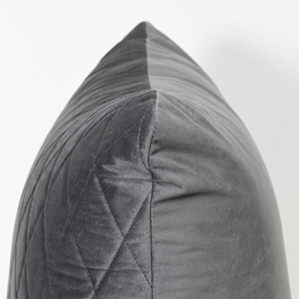 Charcoal Grey Velvet Cushion