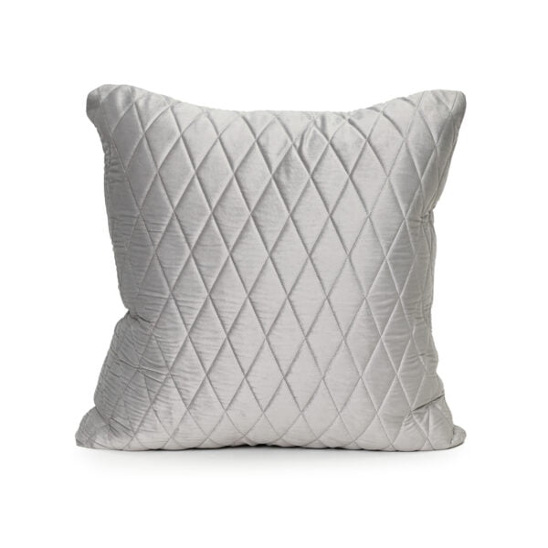 Pebble Grey Velvet Cushion