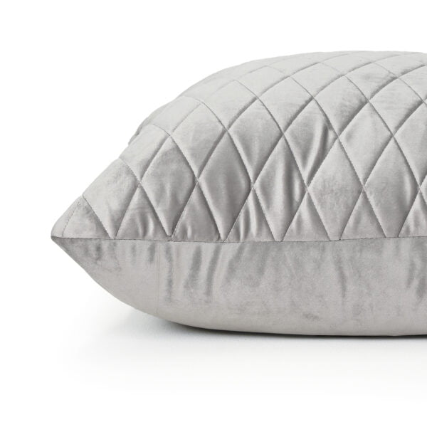 Pebble Grey Velvet Cushion