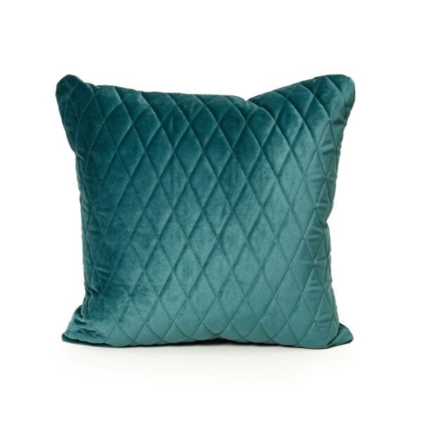 Peacock Green Velvet Cushion