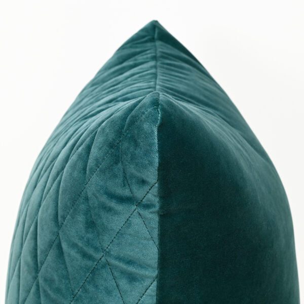 Peacock Green Velvet Cushion