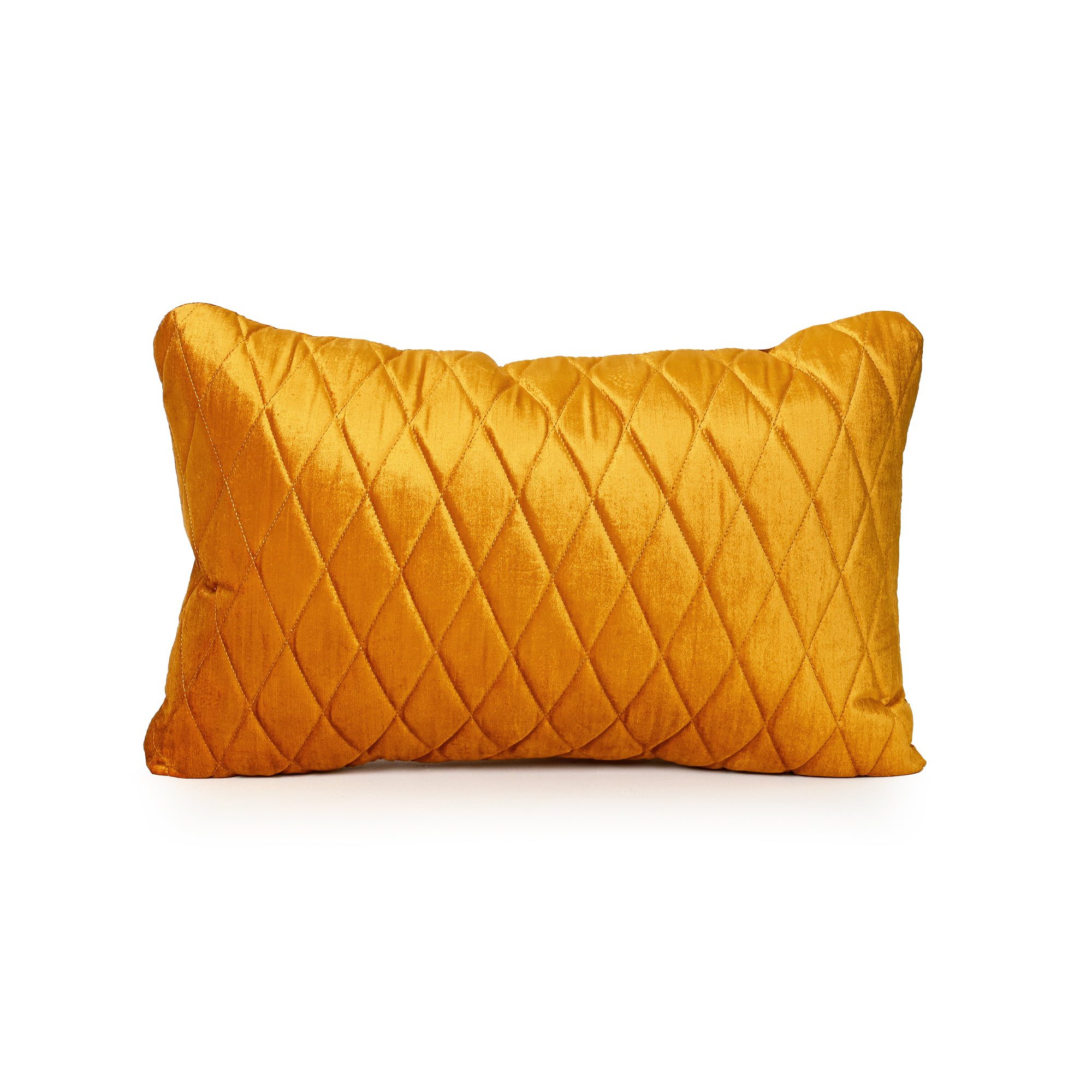 Vintage Marigold Yellow Velvet Cushion