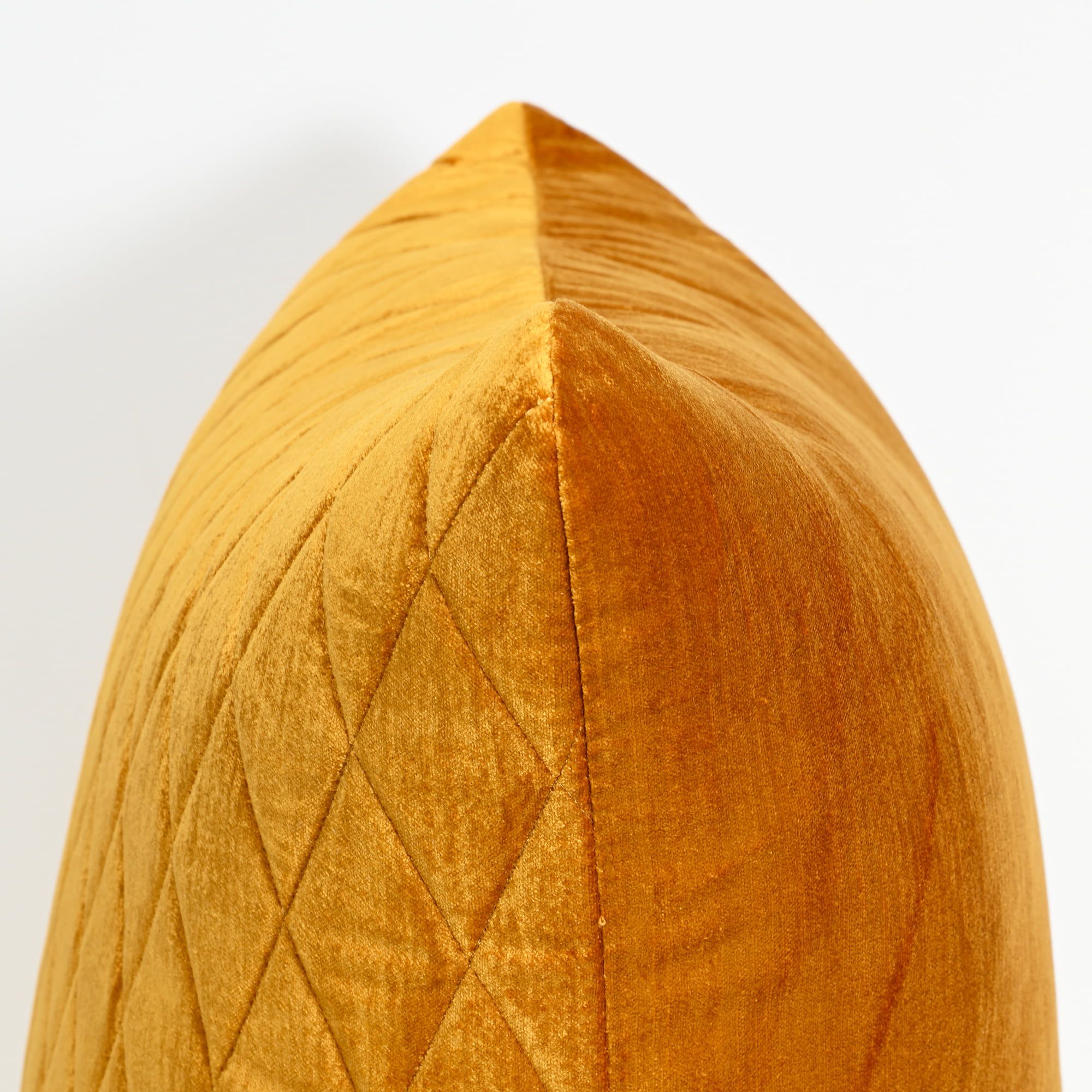 Vintage Marigold Yellow Velvet Cushion