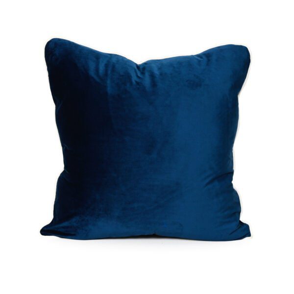 French Navy Blue Velvet Cushion