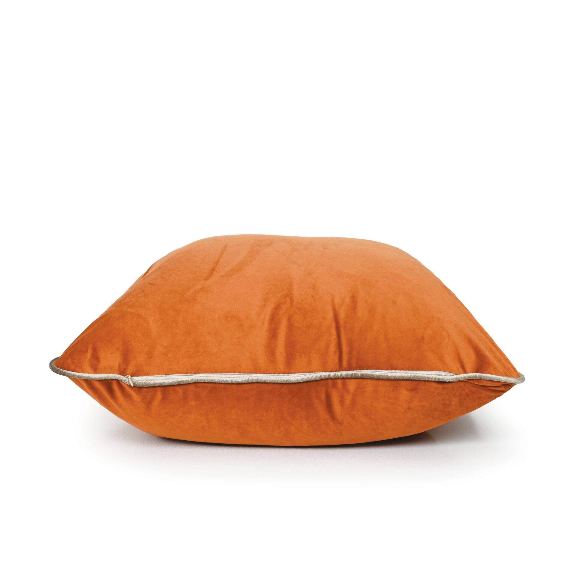 Burnt Orange Velvet Cushion