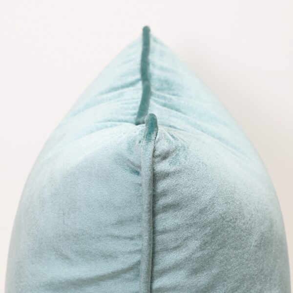 Aqua Green Velvet Cushion