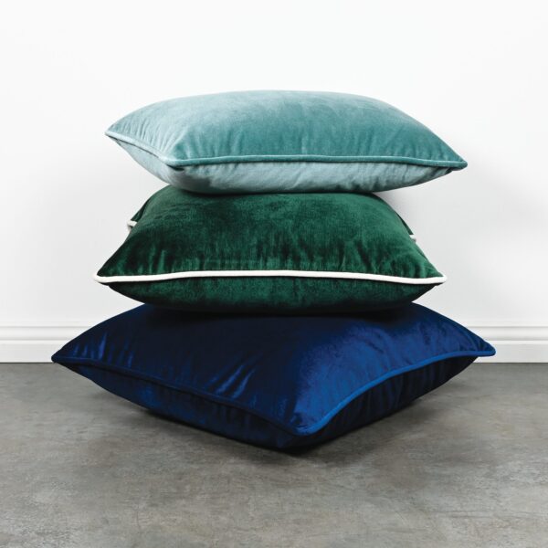 Aqua Green Velvet Cushion