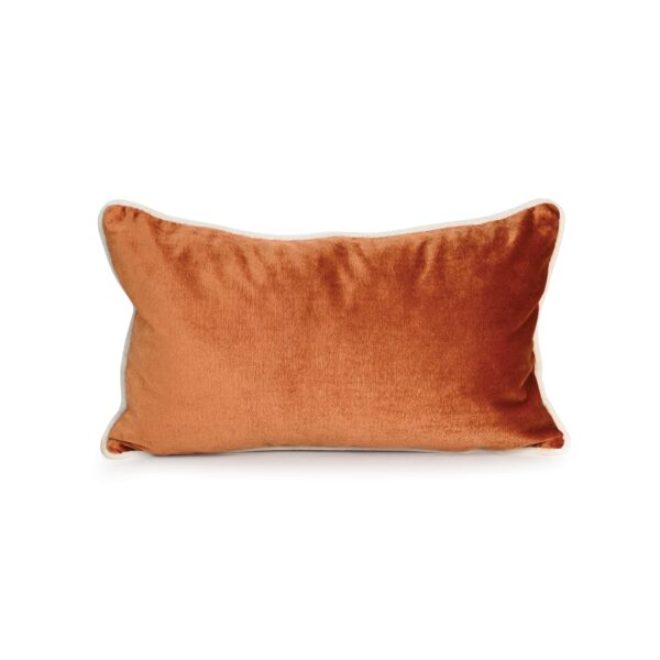 Burnt Orange Velvet Cushion