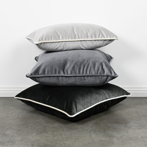 Christian Grey Velvet Cushion