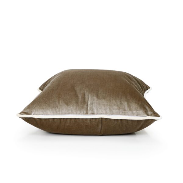 Coffee Brown Velvet Cushion