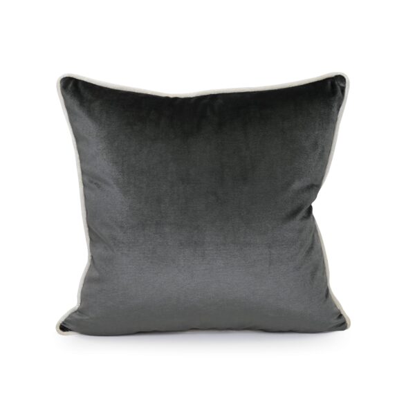 Dark Grey Velvet Cushion