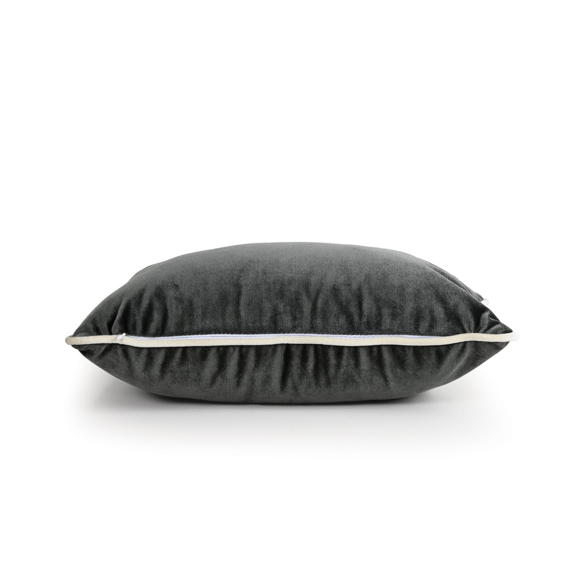 Dark Grey Velvet Cushion