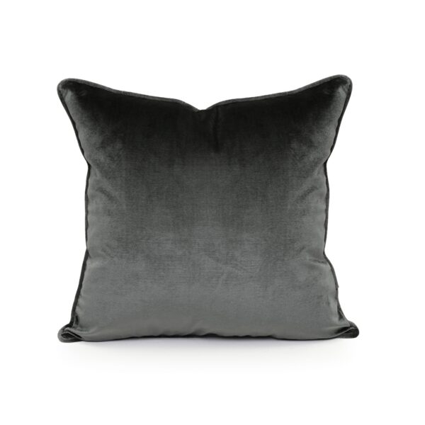 Dark grey velvet pillows best sale