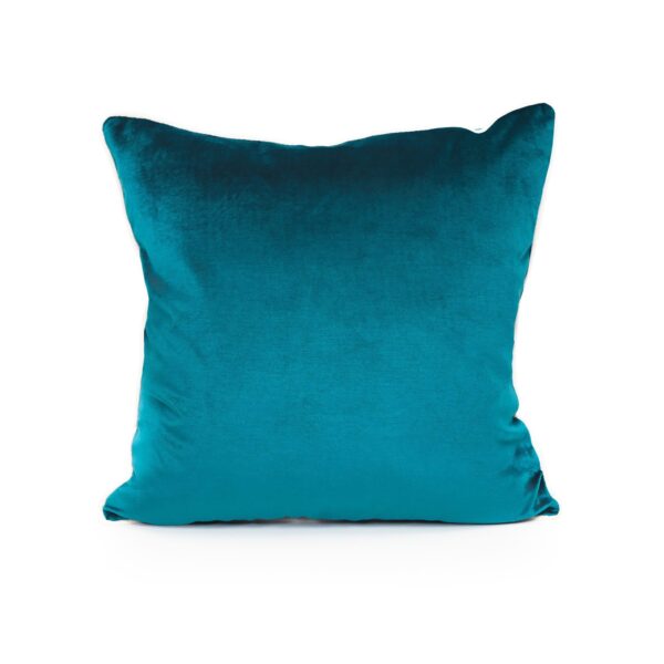 Peacock Green Velvet Cushion