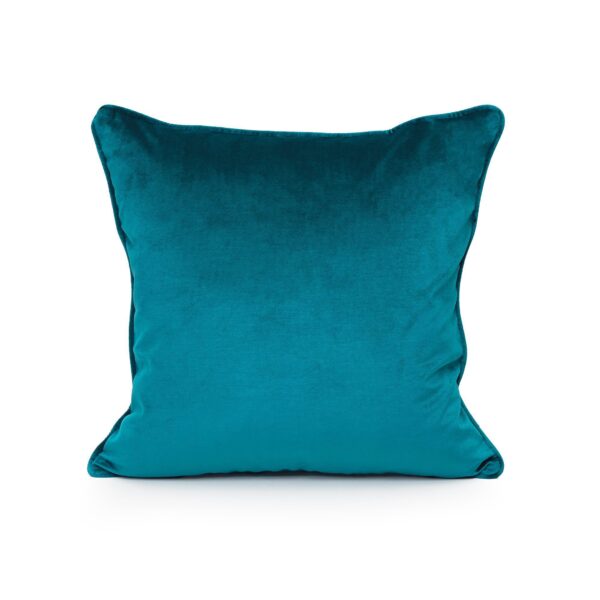 Peacock Green Velvet Cushion