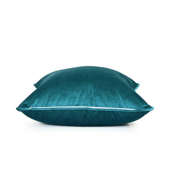 Peacock Green Velvet Cushion