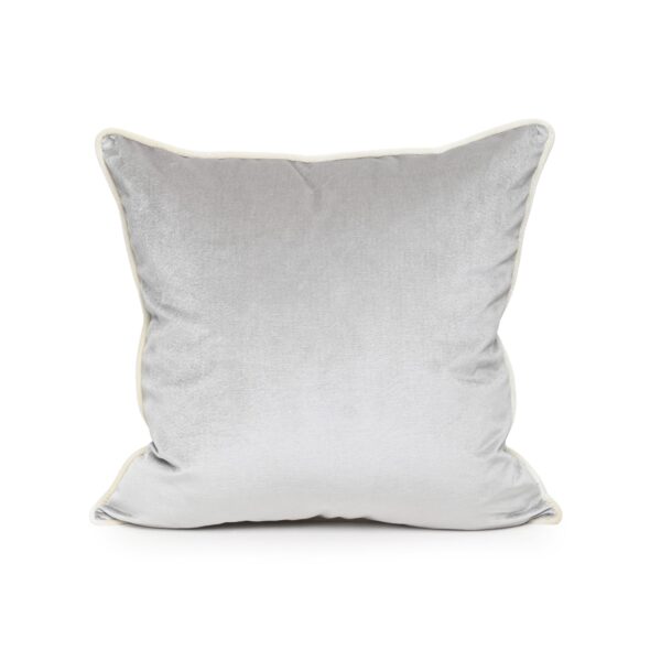 Pebble Grey Velvet Cushion