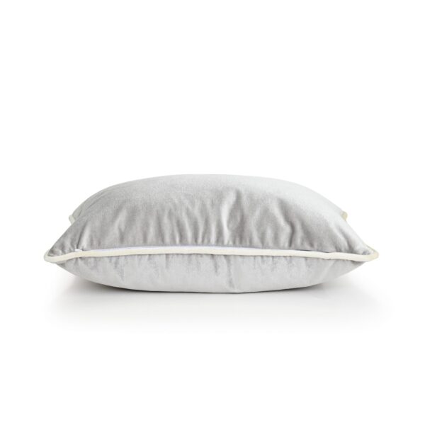 Pebble Grey Velvet Cushion