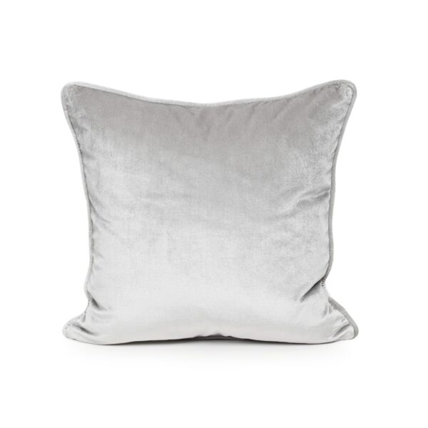 Pebble Grey Velvet Cushion