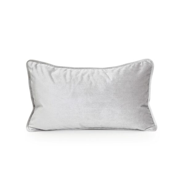 Pebble Grey Velvet Cushion