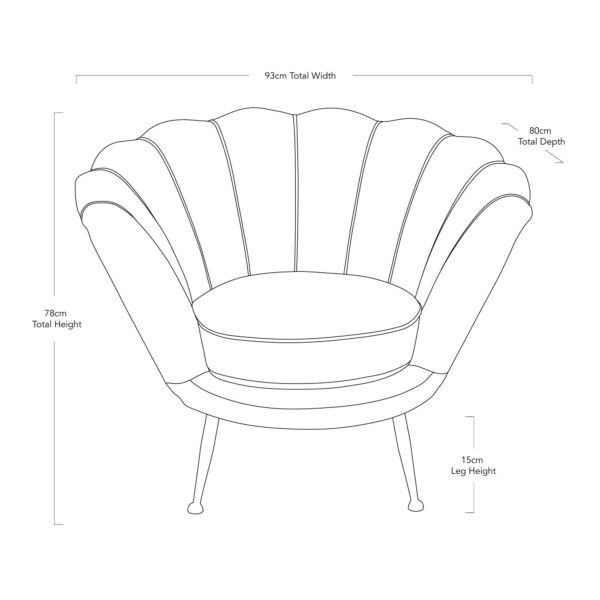 Green Shell Armchair