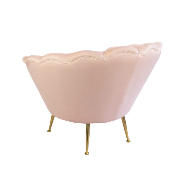 Rose Water Pink Shell Armchair