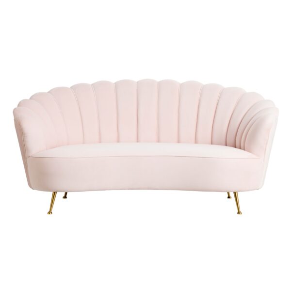 Rose Water Pink Shell Sofa