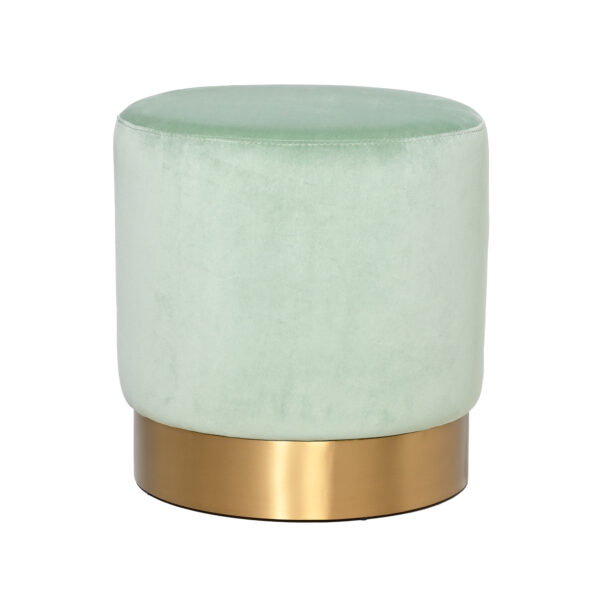 Milan Velvet Ottoman Small - Sage