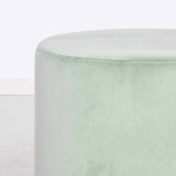 Milan Velvet Ottoman Small - Sage - Image 4