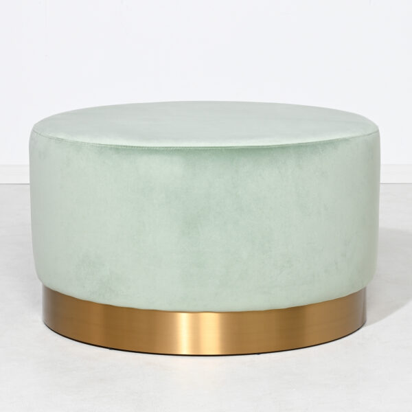 Milan Velvet Ottoman Large - Sage - Image 3