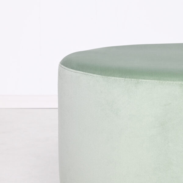 Milan Velvet Ottoman Large - Sage - Image 4