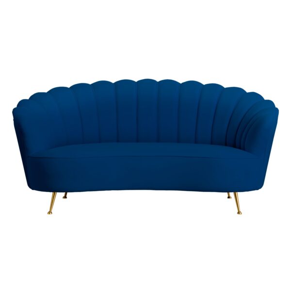 Navy Blue Shell Sofa