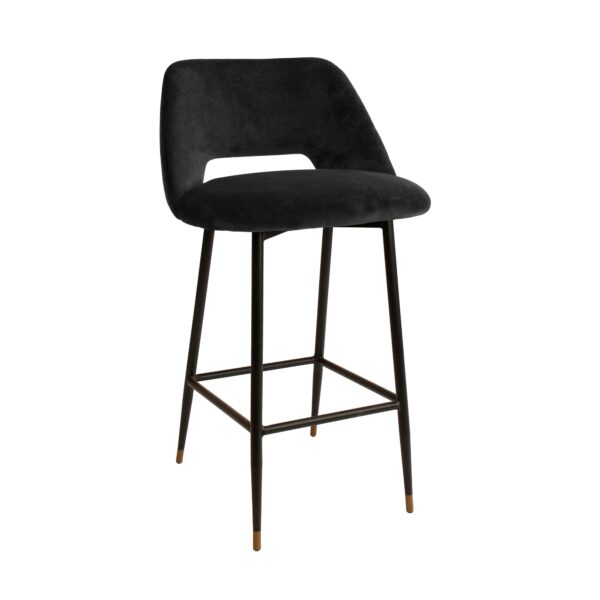 Black Velvet Bar Stool