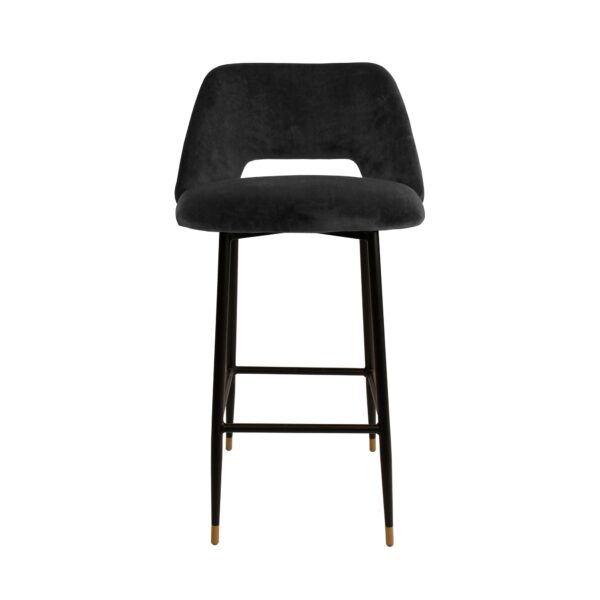 Black Velvet Bar Stool