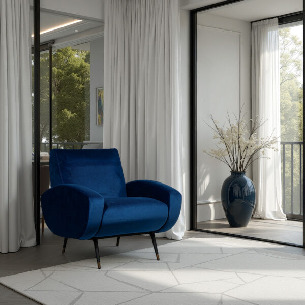 Kennedy Armchair - Navy - Image 2
