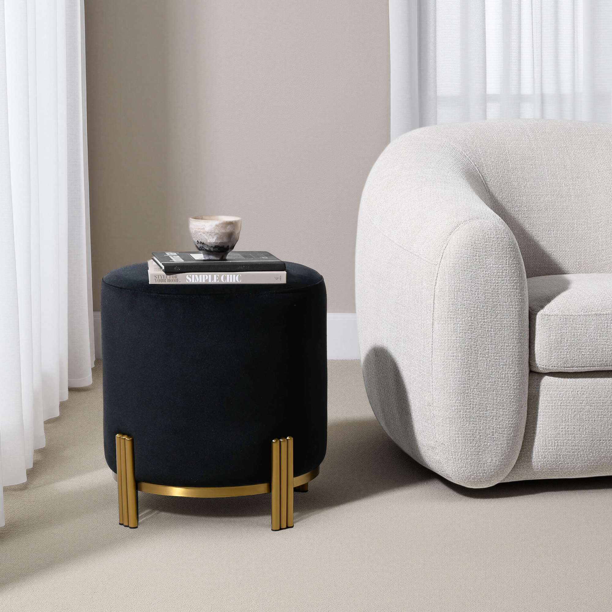 Luca Ottoman - Black - Image 2