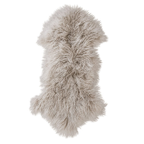 Tibetan Fur Hide - Grey Snowflake