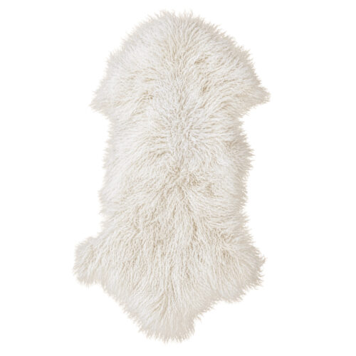 Tibetan Fur Hide - Natural White