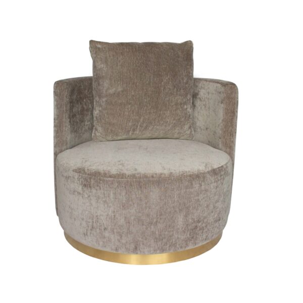 Grey Velvet Armchair