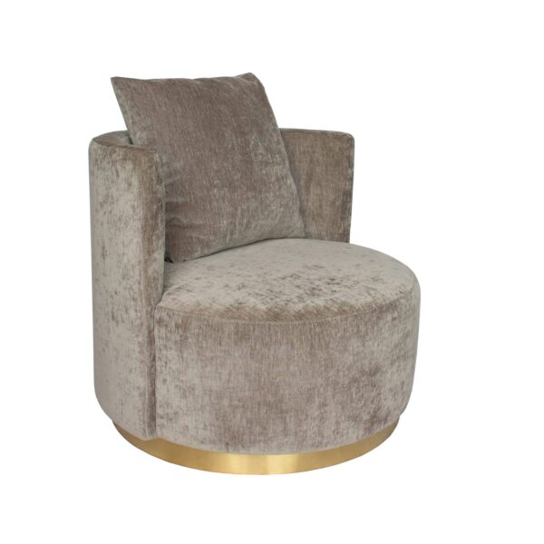 Grey Velvet Armchair