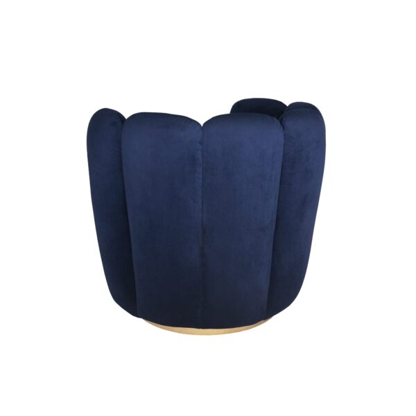 Navy Blue Swivel Armchair