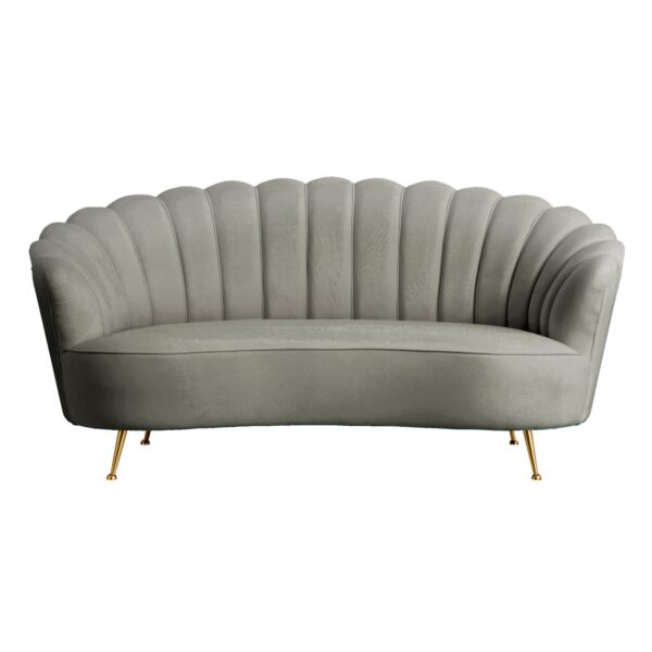 Charcoal Shell Sofa