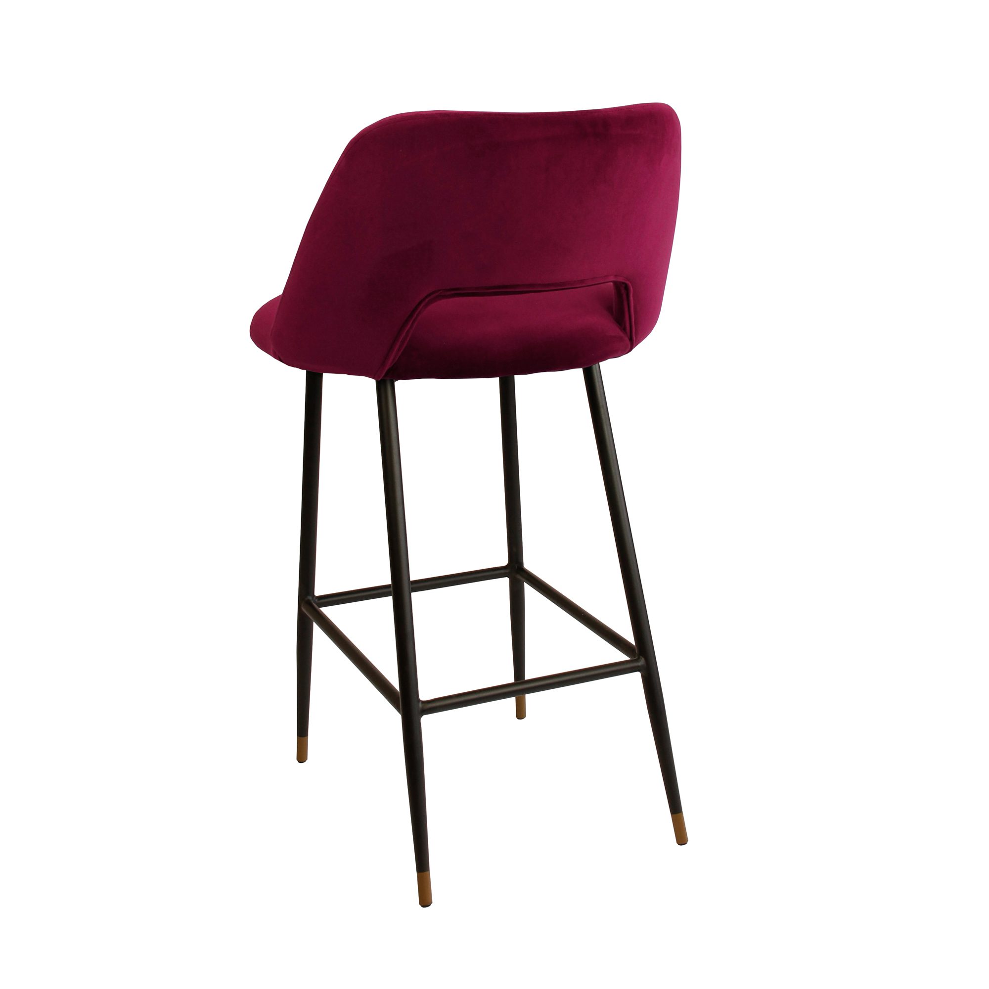 Red velvet bar online stool