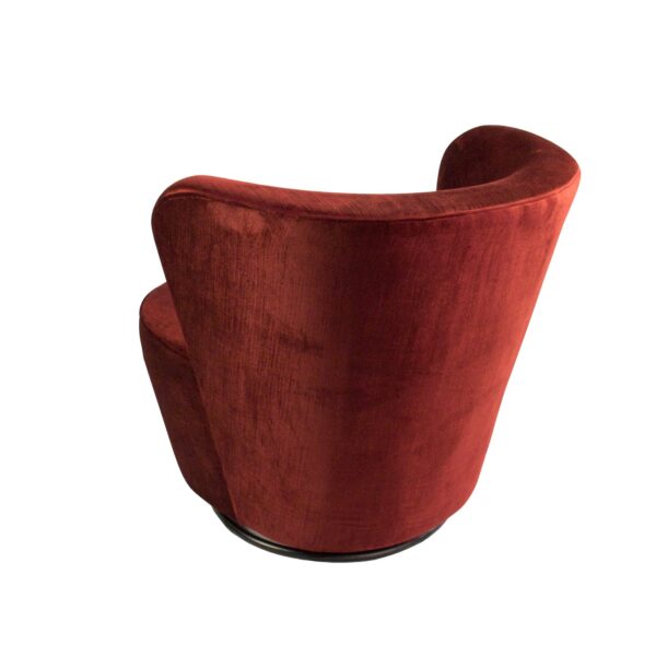 Coco Swivel Chair - Vintage Ruby
